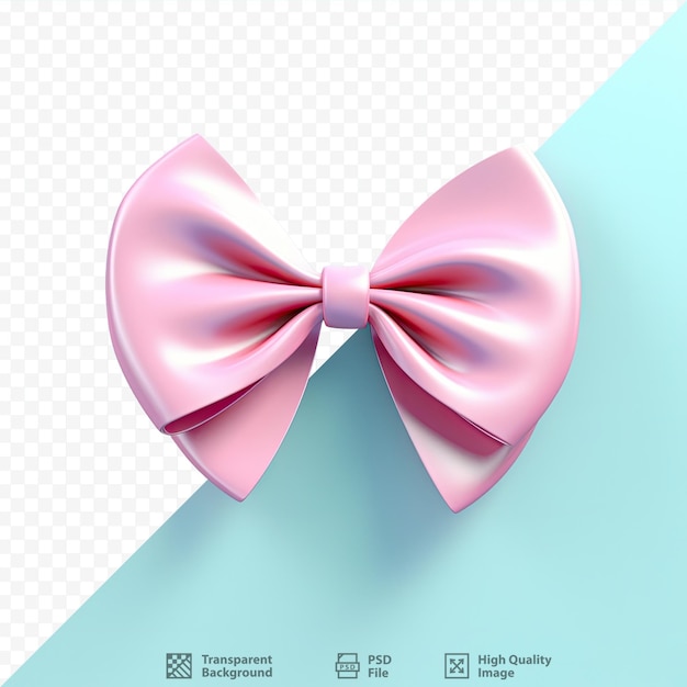 PSD transparent background with isolated of a bow