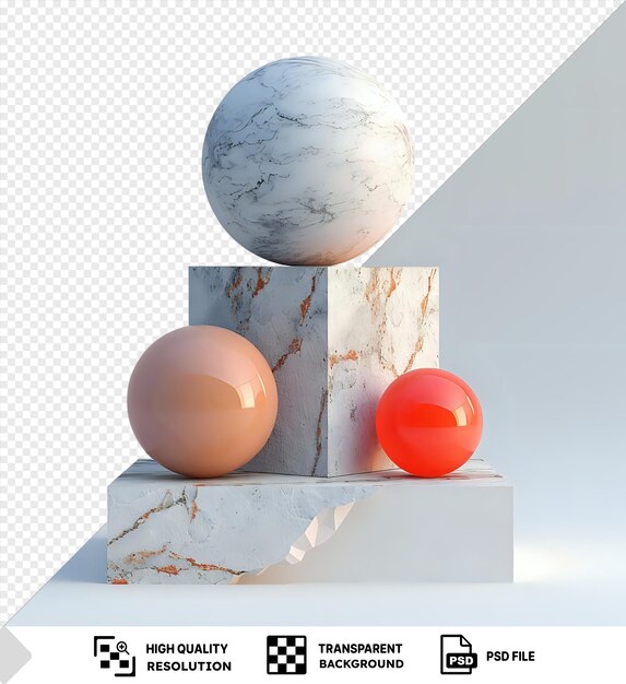 PSD transparent background with isolated the concept of consistency with three moving objects png