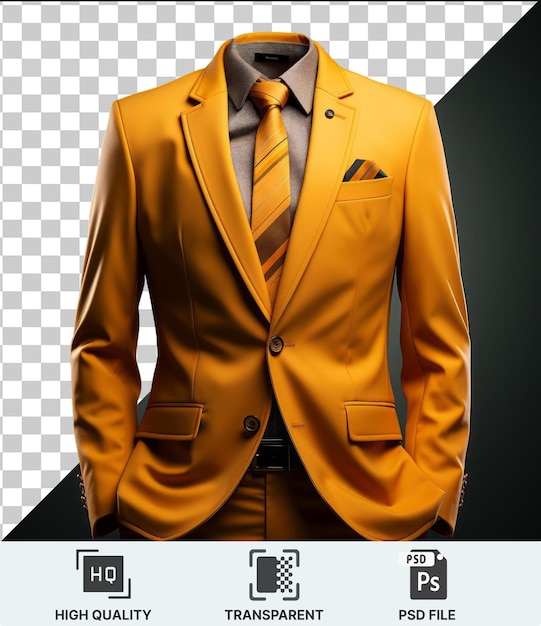 PSD transparent background with isolated a man in a suit and tie