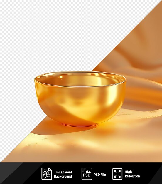 PSD transparent background with isolated menemen bowl on a cloth