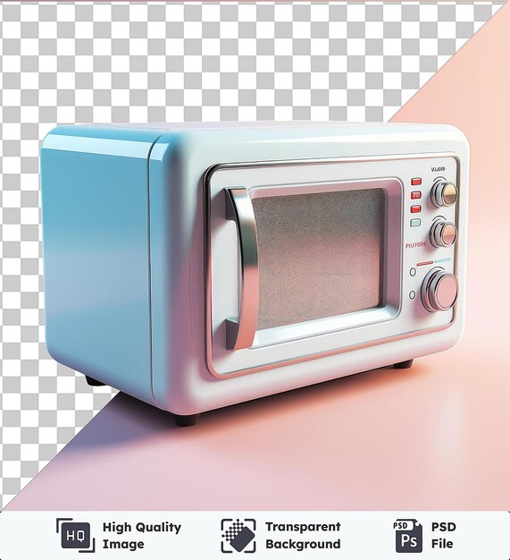 PSD transparent background with isolated microwave cleaner