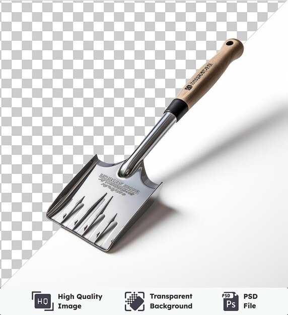 PSD transparent background with isolated realistic photographic mason_s trowel