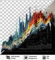 PSD transparent background with isolated realistic photographic seismologist _ s earthquake data chart no text