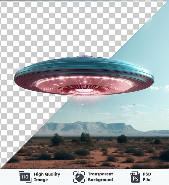 PSD transparent background with isolated realistic photographic ufologist _ s ufo sighting