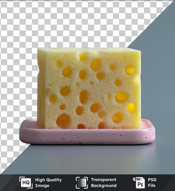 PSD transparent background with isolated sponge holder