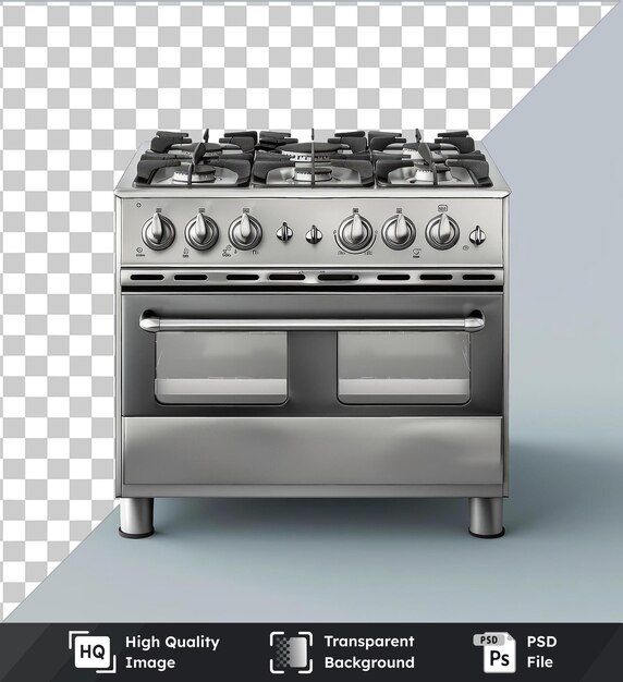 PSD transparent background with isolated stove cleaner