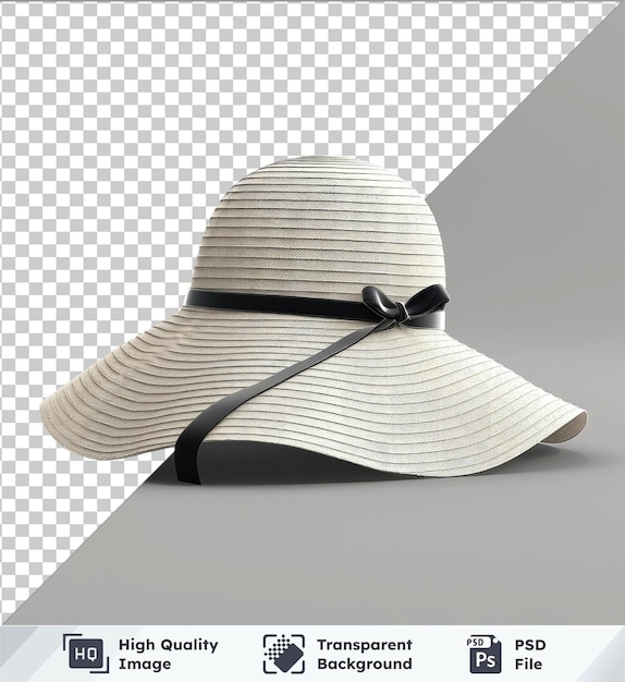 PSD sfondo trasparente con cappello solare isolato png clipart