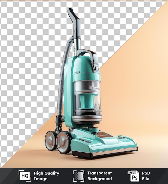 PSD transparent background with isolated vacuum cleaner