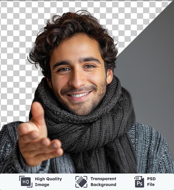 PSD transparent background with isolated young handsome man over isolated beckoning come here gesture