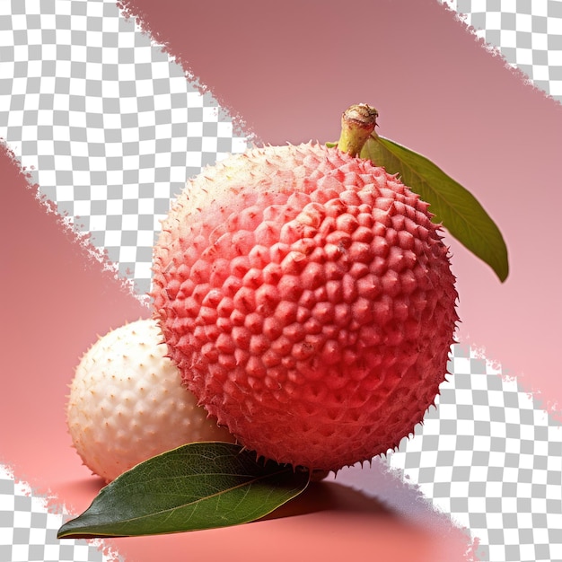 PSD transparent background with lychee isolated