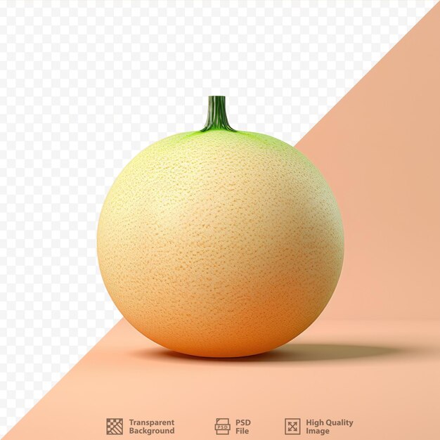 Sfondo trasparente con un melone