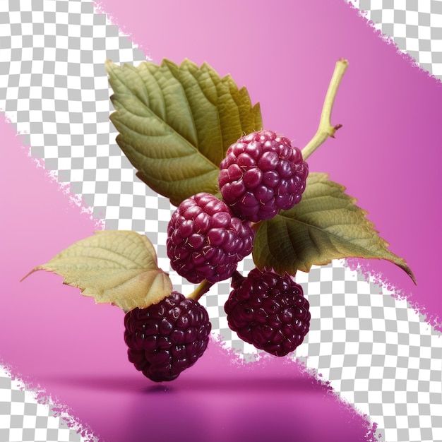 PSD transparent background with mulberry