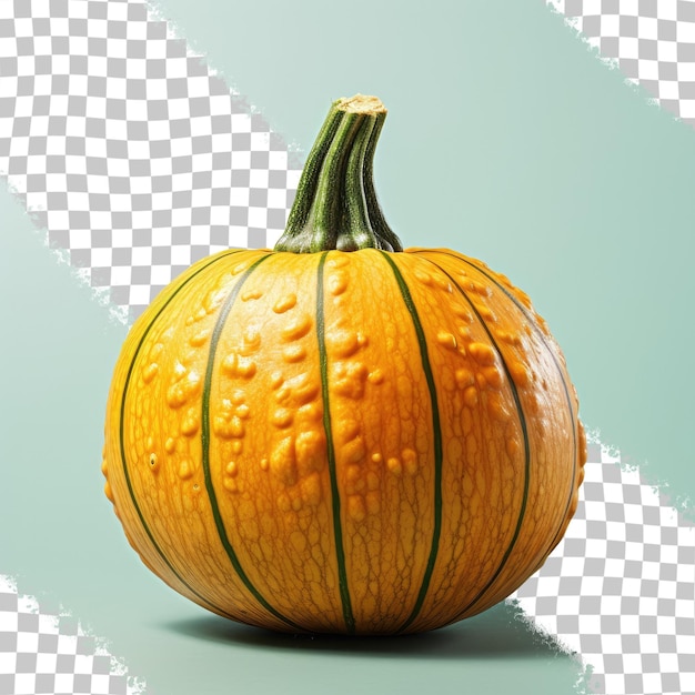 Transparent background with orange pumpkin