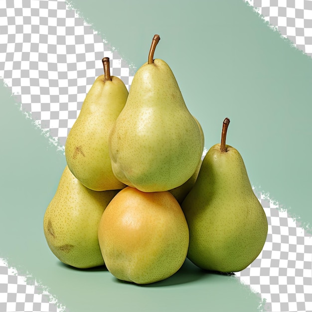 PSD transparent background with pears