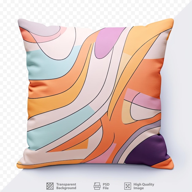 transparent background with pillows