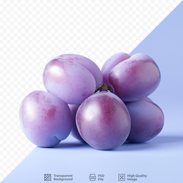 PSD transparent background with plums