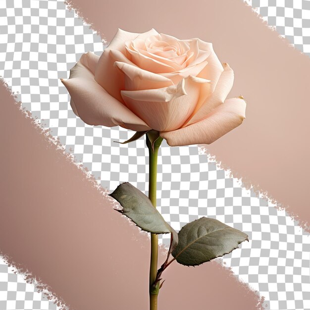 PSD transparent background with a rose