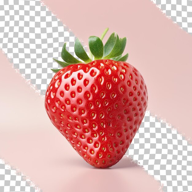 PSD transparent background with strawberry isolated