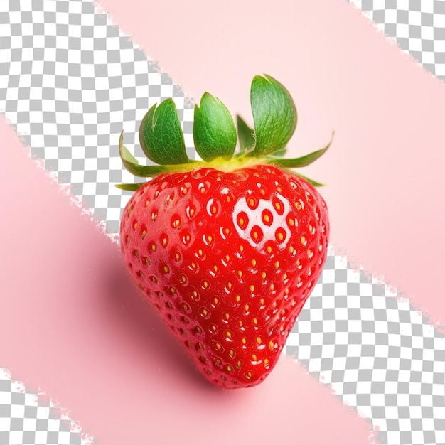 Transparent background with strawberry