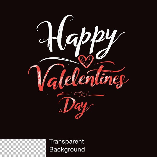 Transparent backgroundtypography logo happy valentines day boyfriend and girlfriend romantic