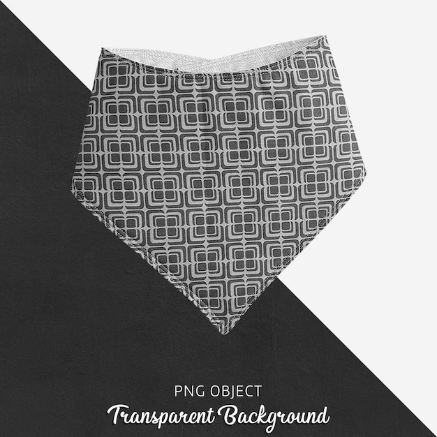 Transparent black and white patterned bandana 