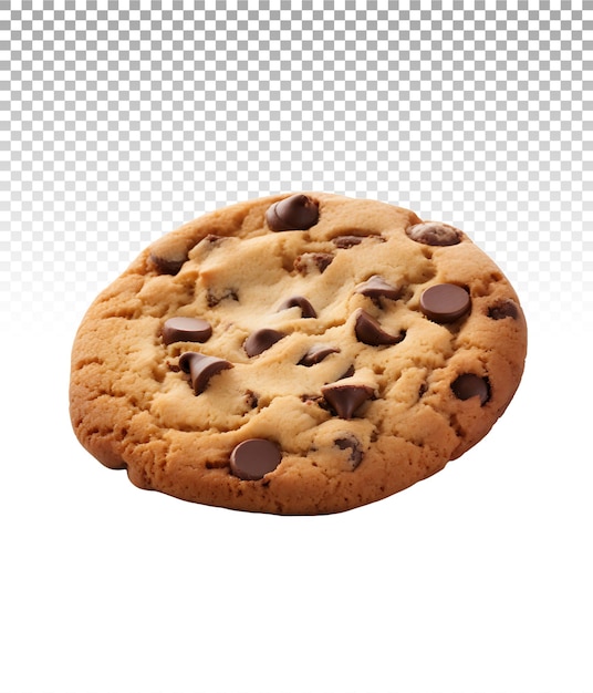 PSD transparent chocolate chip cookies in png