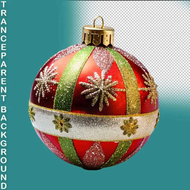 PSD transparent christmas ball