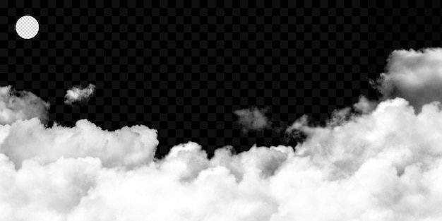 PSD transparent clouds