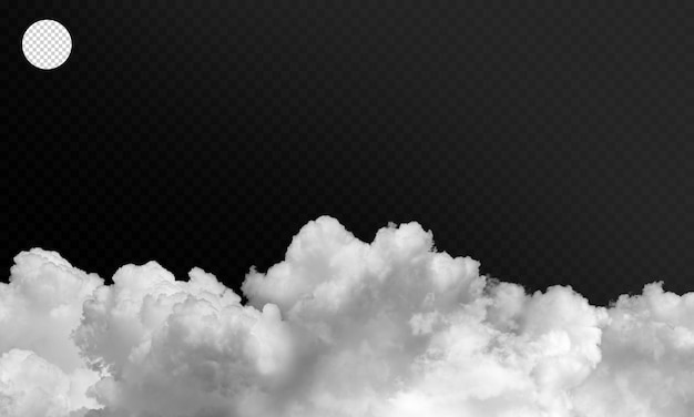 PSD transparent clouds