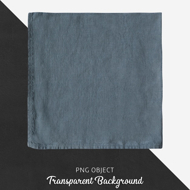 Transparent dark blue linen handkerchief