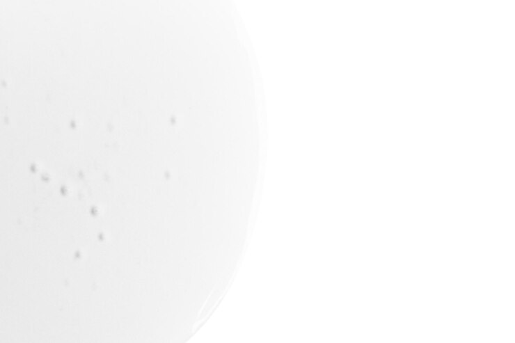 PSD transparent gel on blank background