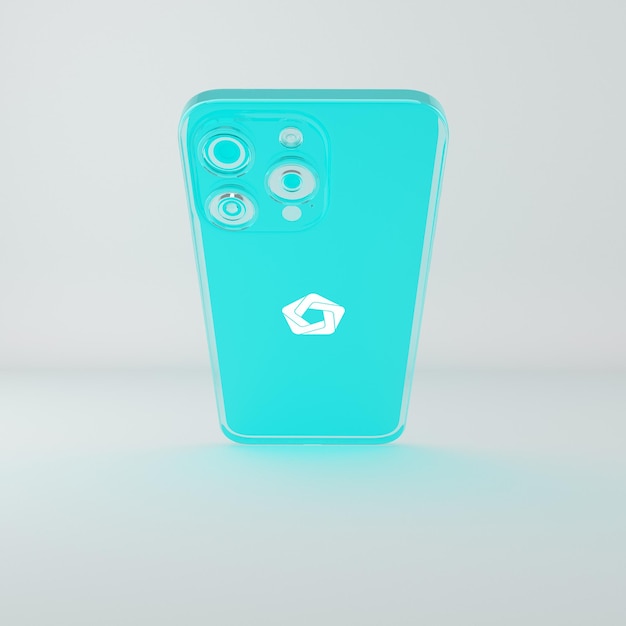 PSD transparent glass phone 15 pro max