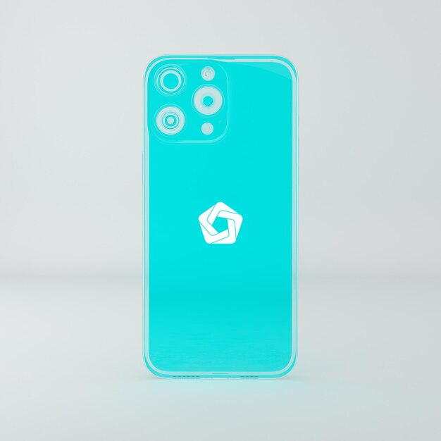 PSD transparent glass phone 15 pro max