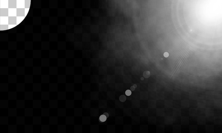 PSD transparent light flare effect background design