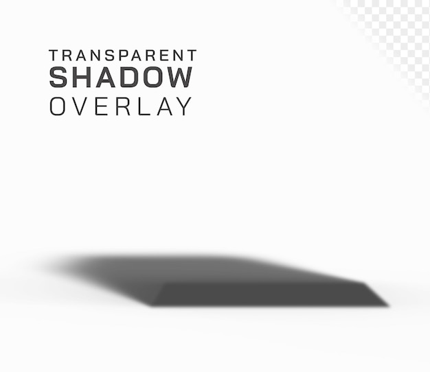 PSD transparent object drop shadow template