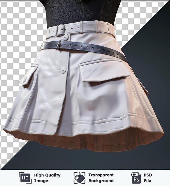 PSD transparent object in the form of a skirt