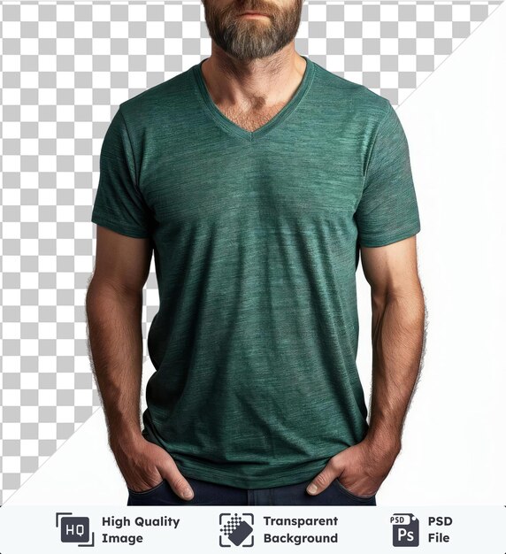 PSD transparent object front view capture a premium t shirt green technical materials fabric label brand name brand name brand name brand name brand name brand name