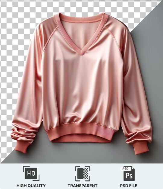 PSD transparent object on a gray background a pink shirt hangs on a white and pink wall