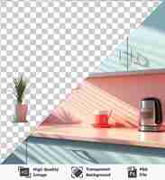 PSD transparent object kitchen blinds