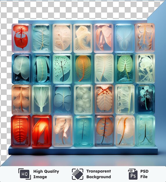 PSD transparent object realistic photographic biologist _ s microscope slides