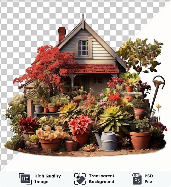 PSD transparent object realistic photographic gardener_s garden