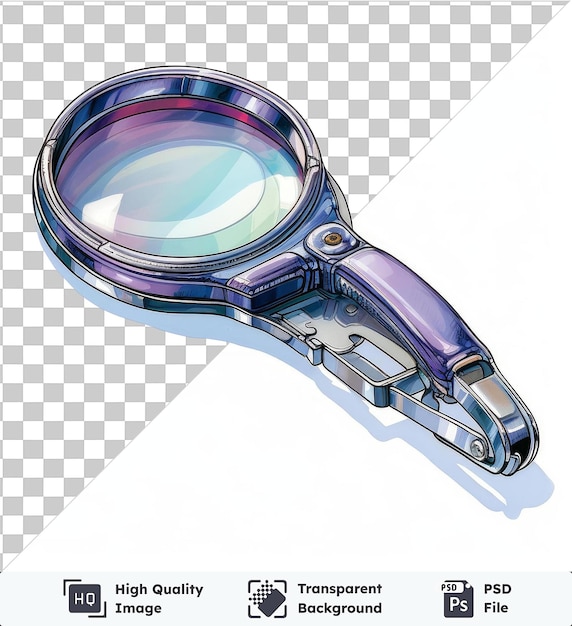 PSD transparent object realistic photographic gem cutter_s loupe