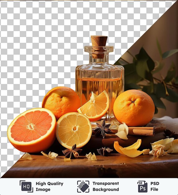 PSD transparent object realistic photographic perfumer_s perfume ingredients