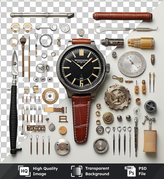 Transparent object realistic photographic watchmaker_s tools