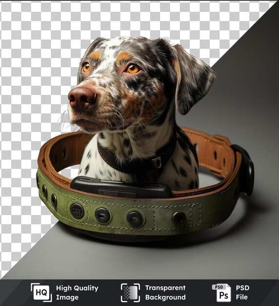 PSD transparent object realistic photographic wildlife conservationist_s tracking collar