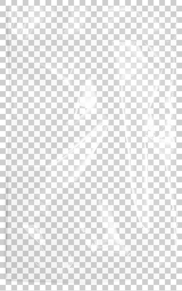 PSD 透明なプラスチック袋のモックアップ