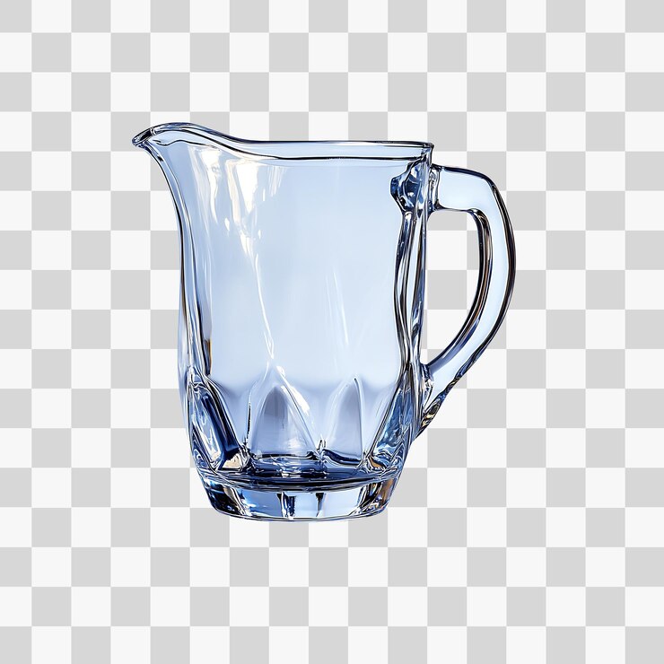 PSD transparent plastic measuring jug for cooking and baking
