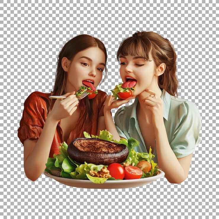 PSD 신선 한 러드 를 공유 하는 부부 의 투명 한 또는 png 이미지
