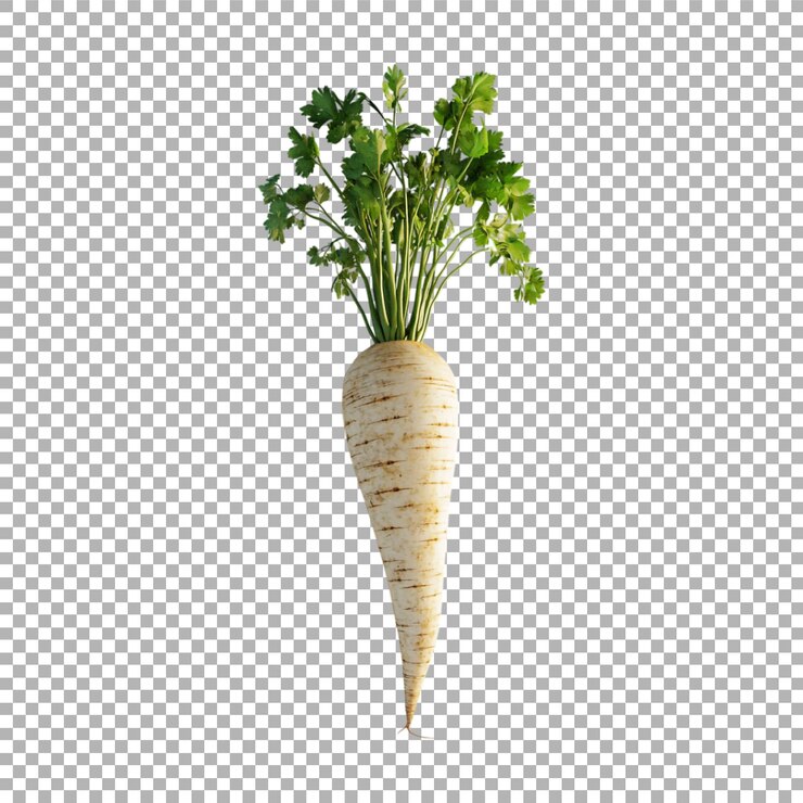 PSD transparent or png image of parsnip root