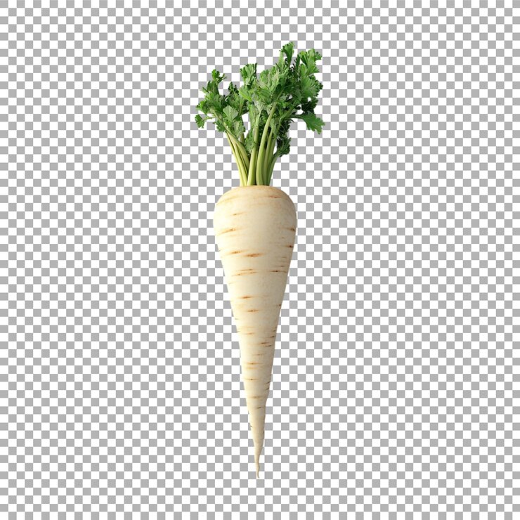 PSD transparent or png image of parsnip root